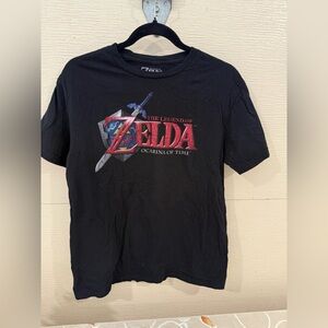 Zelda Ocarina of Time Black Kids T-Shirt